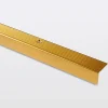 GoodHome Nez De Marche|Nez De Marche<Nez de marche en aluminium décor laiton brillant 25 x 20 x 900 mm.