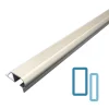 Lux Mosaic Nez de Marche Escalier Arrondi Argent Mat 13 mm Antiderapante Décoratif EXT/INT pour carrelage. L 2,5m.- Profilé De Rénovation De Marche