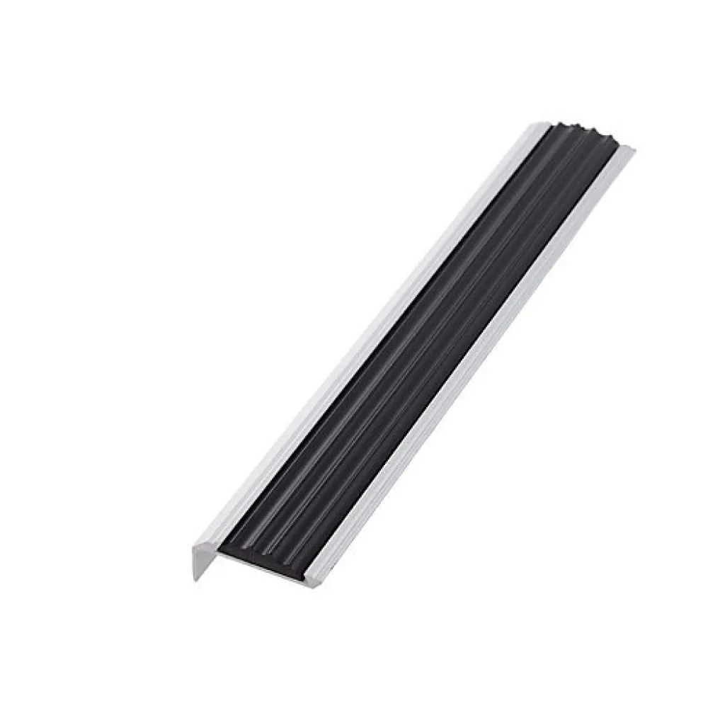 Klose Besser Nez de Marche Escalier 40 mm x 14 mm Argent. - 1 Mètre 25- Nez De Marche|Nez De Marche