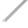 Diall Nez De Marche|Nez De Marche<Nez de marche extérieur carré aluminium brut argent lisse 28mmx250cm