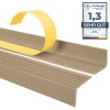 Quest Nez De Marche|Nez De Marche<Nez de marche PVC 40x25mm, , profilé d'escalier ND, auto-adhésif, antidérapant, d'escalier-protection, beige, 1m
