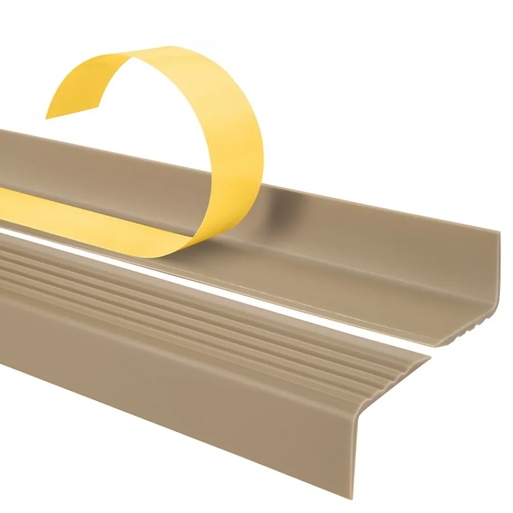Quest Nez De Marche|Nez De Marche<Nez de marche PVC 40x25mm, , profilé d'escalier ND, auto-adhésif, antidérapant, d'escalier-protection, beige, 2m