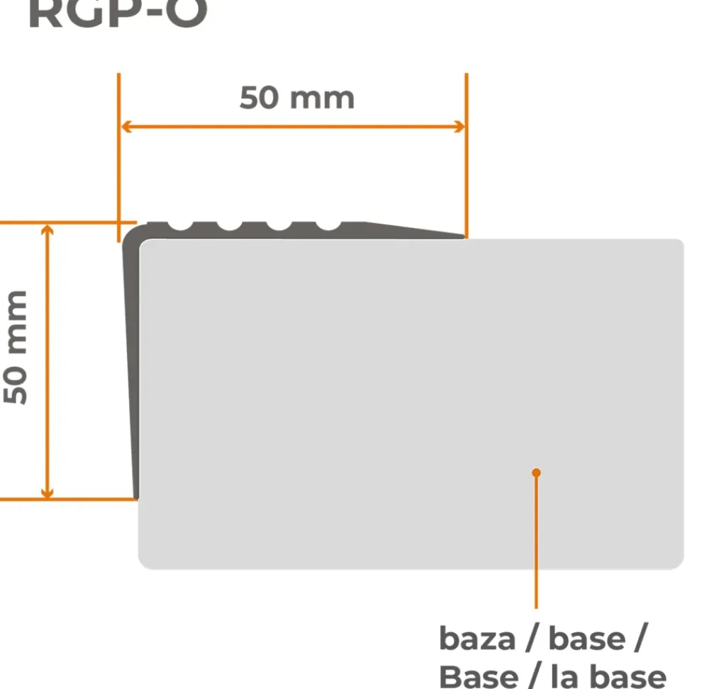 Quest Nez De Marche|Nez De Marche<Nez de marche PVC 50x50mm, , SST, profilé d'escalier RGP-O, auto-adhésif, antidérapant, d'escalier-protection, Rouge, 0.8m