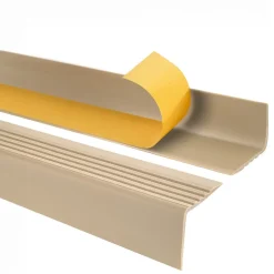 Quest Nez De Marche|Nez De Marche<Nez de marche PVC 50x42mm, , profilé d'escalier RGP, auto-adhésif, antidérapant, d'escalier-protection, beige, 0.1m