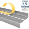 Quest Nez De Marche|Nez De Marche<Nez de marche PVC 40x25mm, , profilé d'escalier ND, auto-adhésif, antidérapant, d'escalier-protection, argenté, 1.1m