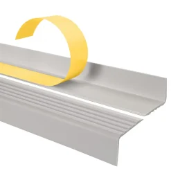 Quest Nez De Marche|Nez De Marche<Nez de marche PVC 40x25mm, , profilé d'escalier ND, auto-adhésif, antidérapant, d'escalier-protection, gris clair, 0.9m