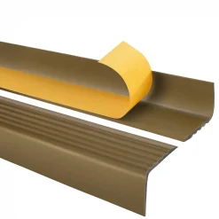Quest Nez De Marche|Nez De Marche<Nez de marche PVC 50x42mm, , profilé d'escalier RGP, auto-adhésif, antidérapant, d'escalier-protection, laiton, 1.1m