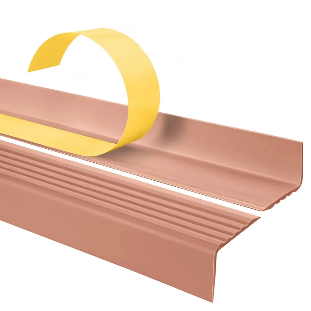 Quest Nez De Marche|Nez De Marche<Nez de marche PVC 40x25mm, , profilé d'escalier ND, auto-adhésif, antidérapant, d'escalier-protection, marron clair, 0.9m