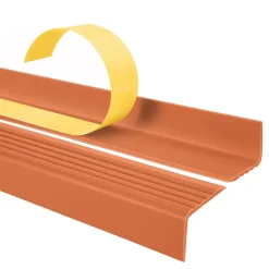 Quest Nez de marche PVC 40x25mm, , profilé d'escalier ND, auto-adhésif, antidérapant, d'escalier-protection, La brique, 0.7m- Nez De Marche|Nez De Marche