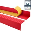 Quest Nez De Marche|Nez De Marche<Nez de marche PVC 50x50mm, , SST, profilé d'escalier RGP-O, auto-adhésif, antidérapant, d'escalier-protection, Rouge, 1.5m
