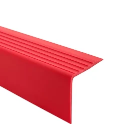 Quest Nez De Marche|Nez De Marche<Nez de marche PVC 50x42mm, , profilé d'escalier RGP, auto-adhésif, antidérapant, d'escalier-protection, Rouge, 0.9m