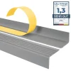 Quest Nez de marche PVC 40x25mm, , profilé d'escalier ND, auto-adhésif, antidérapant, d'escalier-protection, gris, 1.5m- Nez De Marche|Nez De Marche