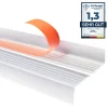 Quest Nez de marche PVC 40x25mm, , profilé d'escalier ND, auto-adhésif, antidérapant, d'escalier-protection, transparent, 1.8m- Nez De Marche|Nez De Marche