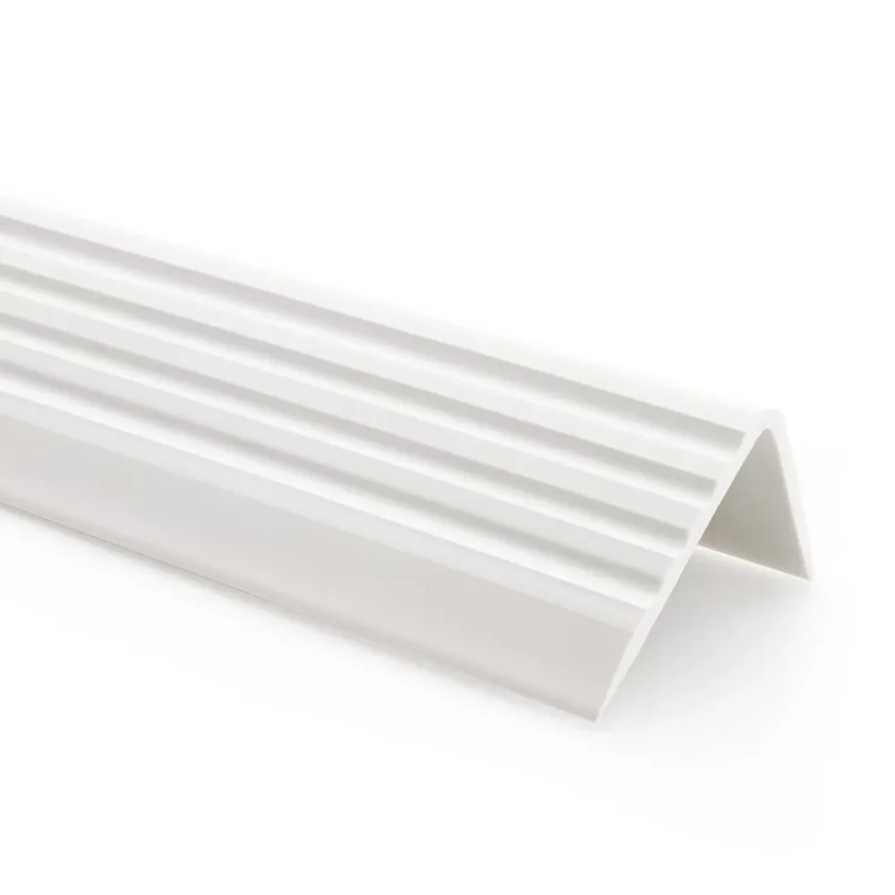 Quest Nez De Marche|Nez De Marche<Nez de marche PVC 40x25mm, , profilé d'escalier ND, auto-adhésif, antidérapant, d'escalier-protection, blanc, 1m