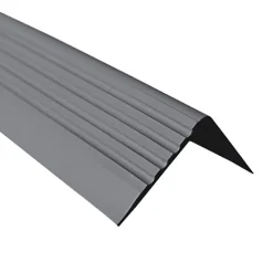 Quest Nez De Marche|Nez De Marche<Nez de marche PVC 50x42mm, , profilé d'escalier RGP, auto-adhésif, antidérapant, d'escalier-protection, gris foncé, 1m