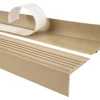 Quest Nez de marche PVC 48x42mm, , profilé d'escalier PMW, auto-adhésif, antidérapant, d'escalier-protection, beige, 1m- Nez De Marche|Nez De Marche