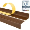 Quest Nez de marche PVC 40x25mm, , profilé d'escalier ND, auto-adhésif, antidérapant, d'escalier-protection, marron, 0.7m- Nez De Marche|Nez De Marche