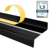 Quest Nez De Marche|Nez De Marche<Nez de marche PVC 40x25mm, , profilé d'escalier ND, auto-adhésif, antidérapant, d'escalier-protection, noir, 1.65m