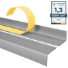 Quest Nez De Marche|Nez De Marche<Nez de marche PVC 40x25mm, , profilé d'escalier ND, auto-adhésif, antidérapant, d'escalier-protection, argenté, 1.8m