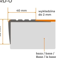 Quest Nez De Marche|Nez De Marche<Nez de marche PVC 40x40mm, , SST, profilé d'escalier RD-O, antidérapant, d'escalier-protection, noir, 1.5m