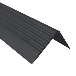 Quest Nez De Marche|Nez De Marche<Nez de marche PVC 52x40mm, , profilé d'escalier RGP, antidérapant, d'escalier-protection, noir, 1.5m