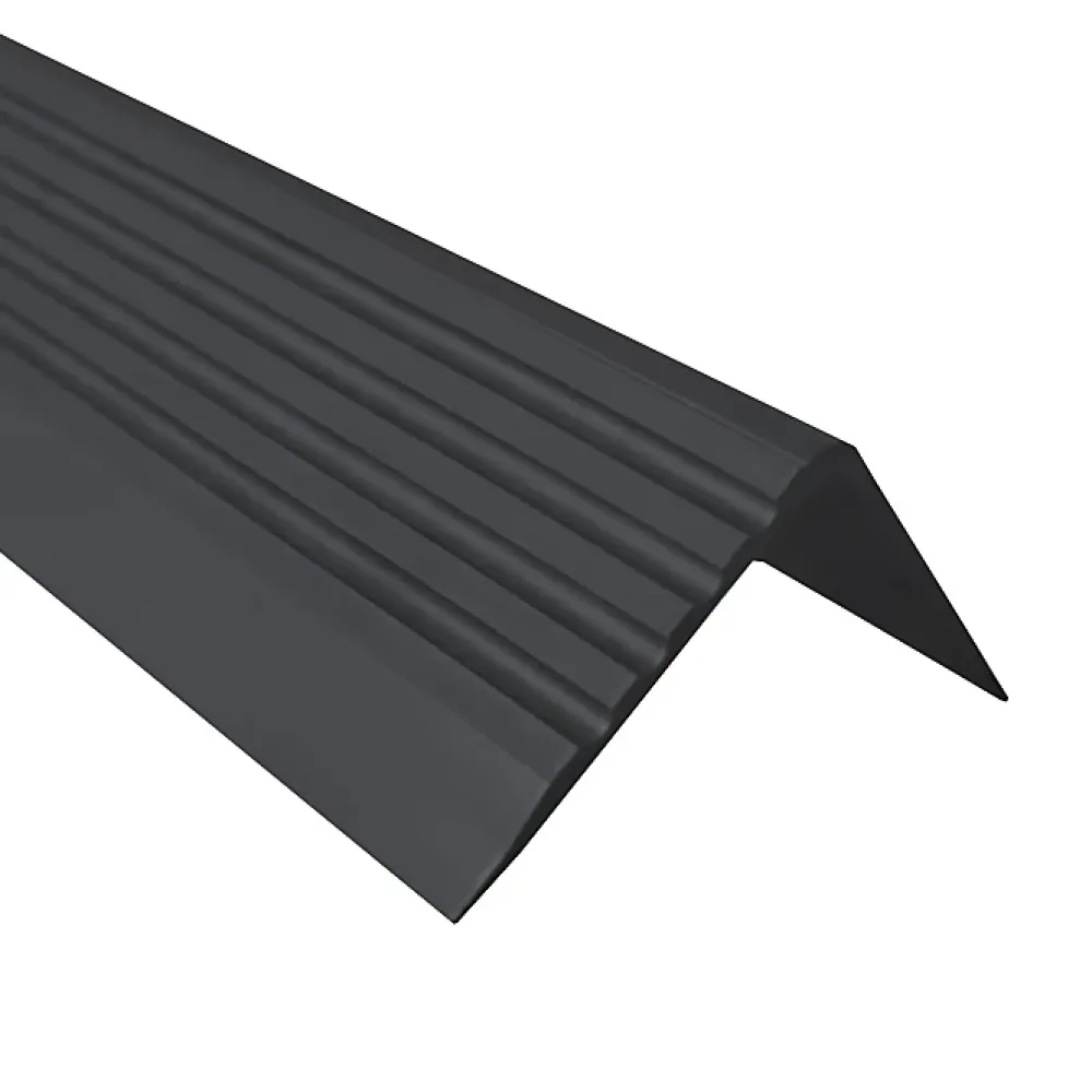 Quest Nez De Marche|Nez De Marche<Nez de marche PVC 52x40mm, , profilé d'escalier RGP, antidérapant, d'escalier-protection, noir, 1.5m