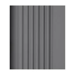 Quest Nez de marche PVC 52x40mm, , profilé d'escalier RGPT, antidérapant, d'escalier-protection, gris foncé, 1.5m- Nez De Marche|Nez De Marche