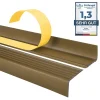 Quest Nez de marche PVC 40x25mm, , profilé d'escalier ND, auto-adhésif, antidérapant, d'escalier-protection, laiton, 1.1m- Nez De Marche|Nez De Marche