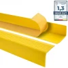 Quest Nez De Marche|Nez De Marche<Nez de marche PVC 50x42mm, , profilé d'escalier RGP, auto-adhésif, antidérapant, d'escalier-protection, jaune, 0.9m