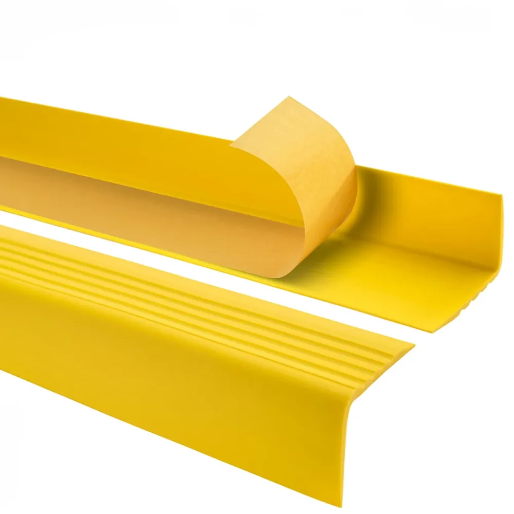 Quest Nez De Marche|Nez De Marche<Nez de marche PVC 50x42mm, , profilé d'escalier RGP, auto-adhésif, antidérapant, d'escalier-protection, jaune, 0.9m