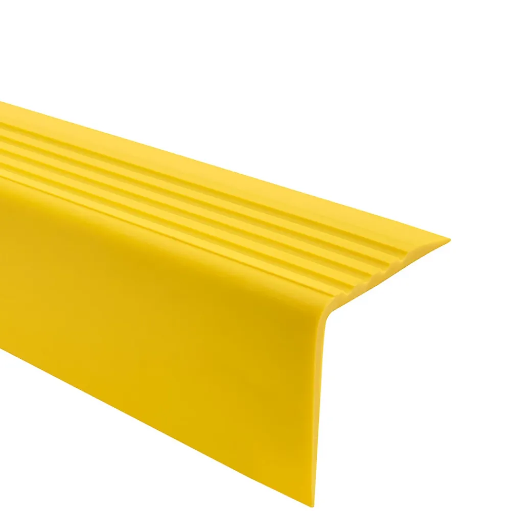 Quest Nez De Marche|Nez De Marche<Nez de marche PVC 50x42mm, , profilé d'escalier RGP, auto-adhésif, antidérapant, d'escalier-protection, jaune, 0.9m