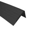Quest Nez de marche PVC 45x50mm, , profilé d'escalier RO, antidérapant, d'escalier-protection, noir, 1.5m- Nez De Marche|Nez De Marche
