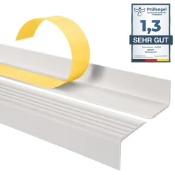 Quest Nez De Marche|Nez De Marche<Nez de marche PVC 40x25mm, , profilé d'escalier ND, auto-adhésif, antidérapant, d'escalier-protection, blanc, 1.65m