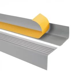 Quest Nez De Marche|Nez De Marche<Nez de marche PVC 50x42mm, , profilé d'escalier RGP, auto-adhésif, antidérapant, d'escalier-protection, gris, 1.3m