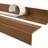 Quest Nez De Marche|Nez De Marche<Nez de marche PVC 48x42mm, , profilé d'escalier PMW, auto-adhésif, antidérapant, d'escalier-protection, marron, 0.9m