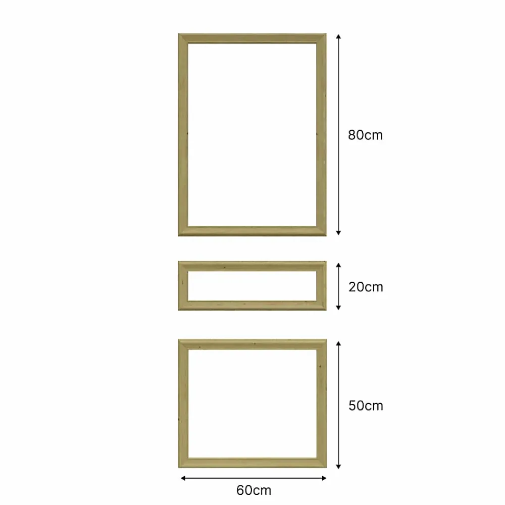 Nordlinger Pro Kit Moulures de Porte 790520 Bois naturel Porte de 73 et 83 cm Décoration porte- Moulure