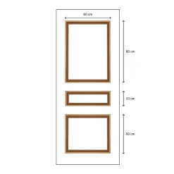 Nordlinger Pro Kit Moulures de Porte 790520 Bois naturel Porte de 73 et 83 cm Décoration porte- Moulure