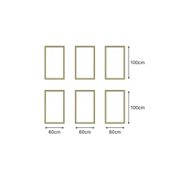 Nordlinger Pro Kit moulure décor 8 - 220 à 300cm - Bois massif pour habillage mur complet- Moulure