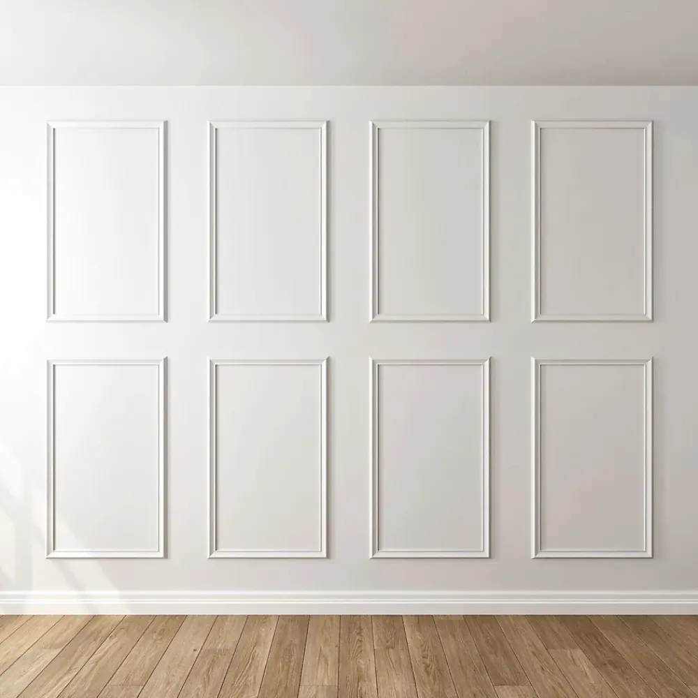 Nordlinger Pro Kit moulure murale décor 8 - 280 à 400cm - Bois massif pour habillage mur complet- Moulure