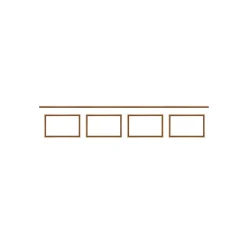 Nordlinger Pro Kit Moulures Soubassement 790527 Bois naturel 4m Décoration murale- Moulure