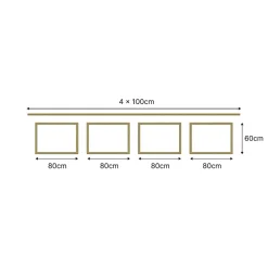 Nordlinger Pro Kit Moulures Soubassement 790527 Bois naturel 4m Décoration murale- Moulure