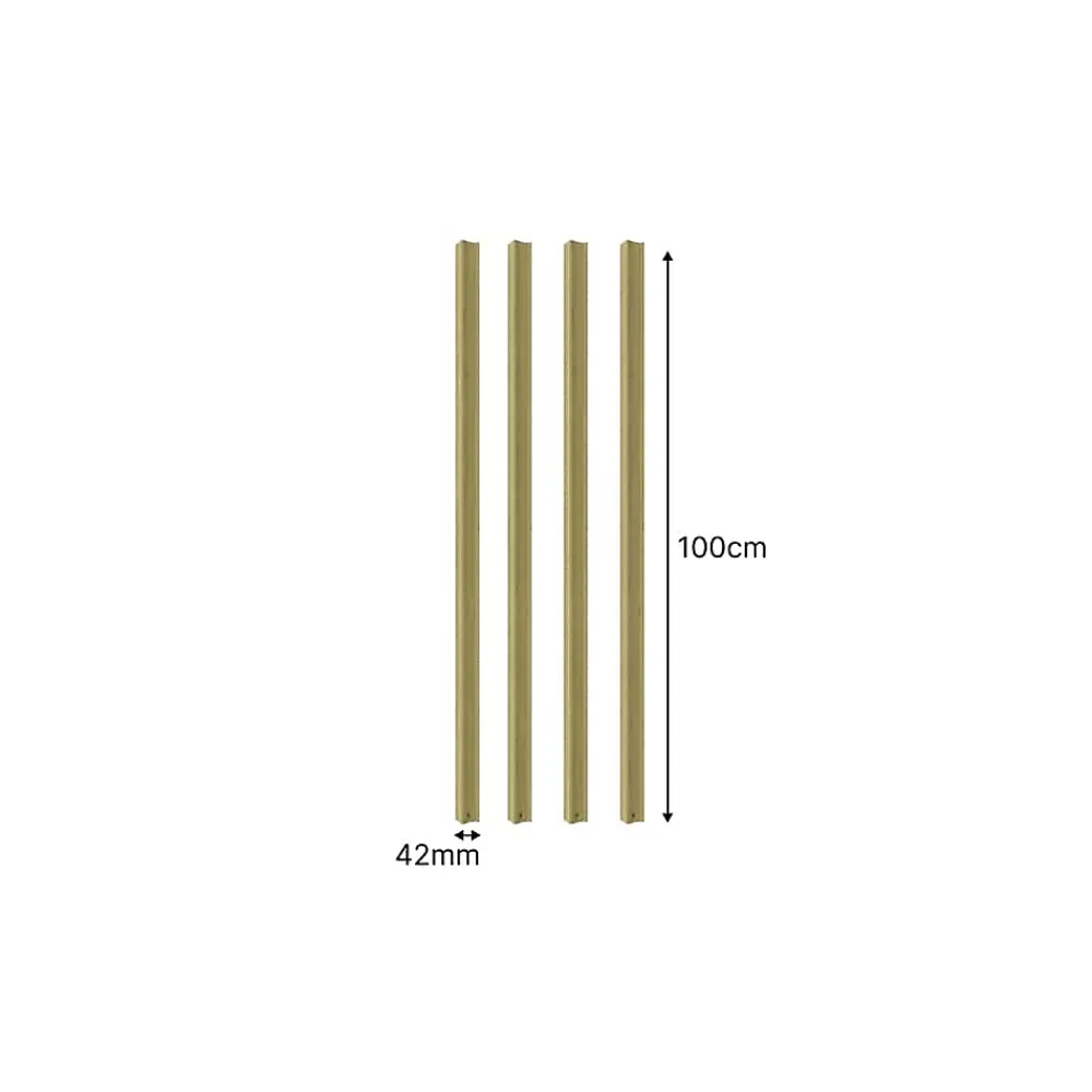 Nordlinger Pro Moulure<lot de 4 - Moulure droite classique 42mm x 100cm