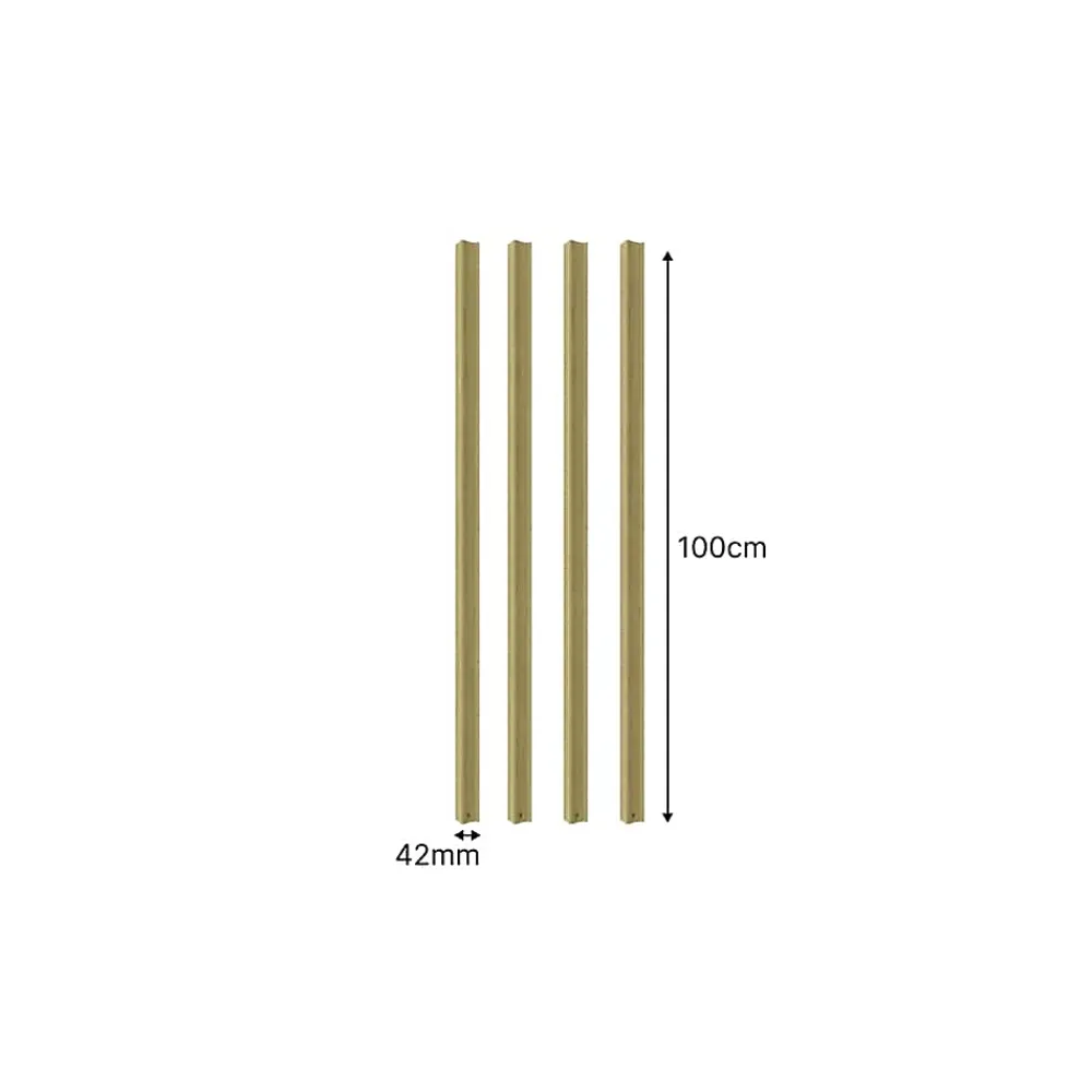Nordlinger Pro Moulure<lot de 4 - Moulure droite classique 42mm x 100cm