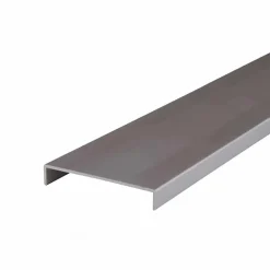 Nordlinger Pro Lot de 2 Nez de cloison gris 260 cm x 54 mm - Aluminium- Cloison Amovible