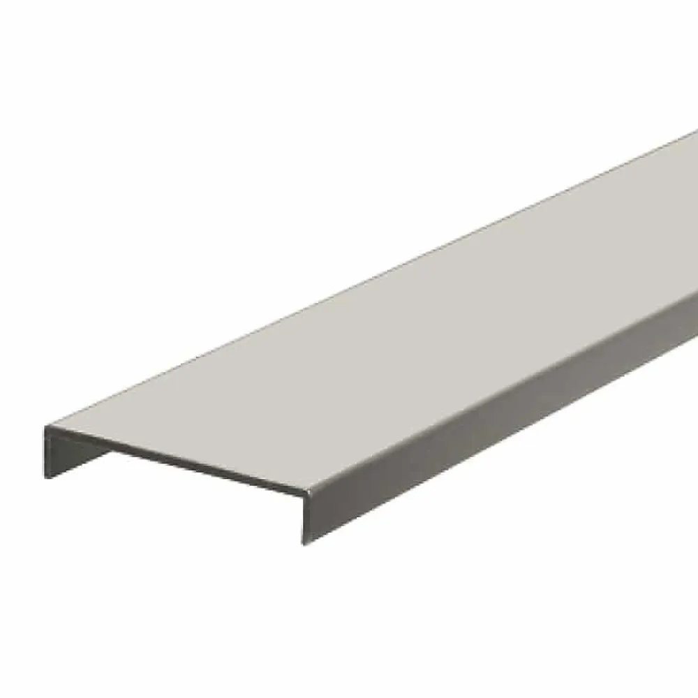 Nordlinger Pro Lot de 2 Nez de cloison blanc 260 cm x 54 mm Aluminium- Cloison Amovible