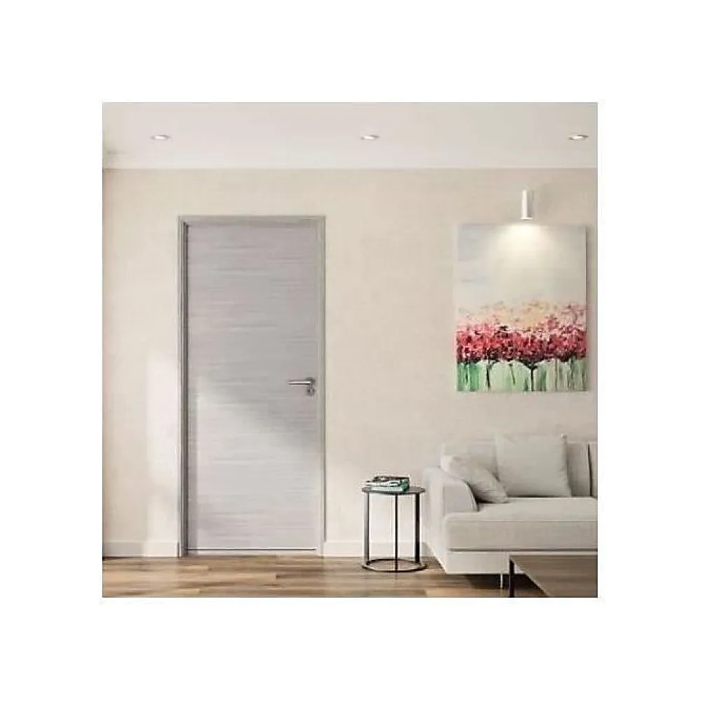 Optimum Bloc Porte ajustable décor chene gris clair BILBAO - 204 x 83 cm Gauche- Bloc Porte
