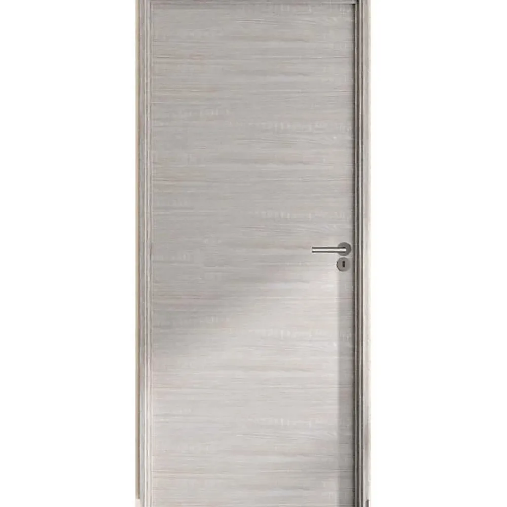 Optimum Bloc Porte ajustable décor chene gris clair BILBAO - 204 x 83 cm Droit- Bloc Porte