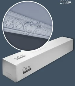 Orac Decor C338A LUXXUS 1 carton complet 6 Corniches Moulures Cimaises- Moulure Et Rosace De Plafond