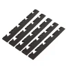Intec Pack 5 Bordures Femelles pour Dalle PVC noire Clipsable Sol Antidérapant Carré Garage Atelier PS50CRN/F- Dalle Pvc Garage