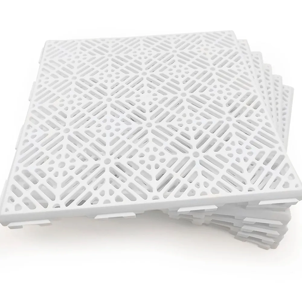 Antihumedades Pack 12 dalles auto-ventilées 30x30x1,5cm (1m² - Blanc). Hôtellerie, chambres froides, garde-manger, bar, zones humides- Dalle Pvc Garage